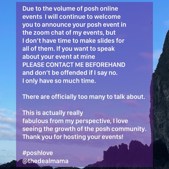 THANK YOU FOR COMING! 5/18 pm pst on wednesday we posh n sip (every week) - Picture 4 of 11